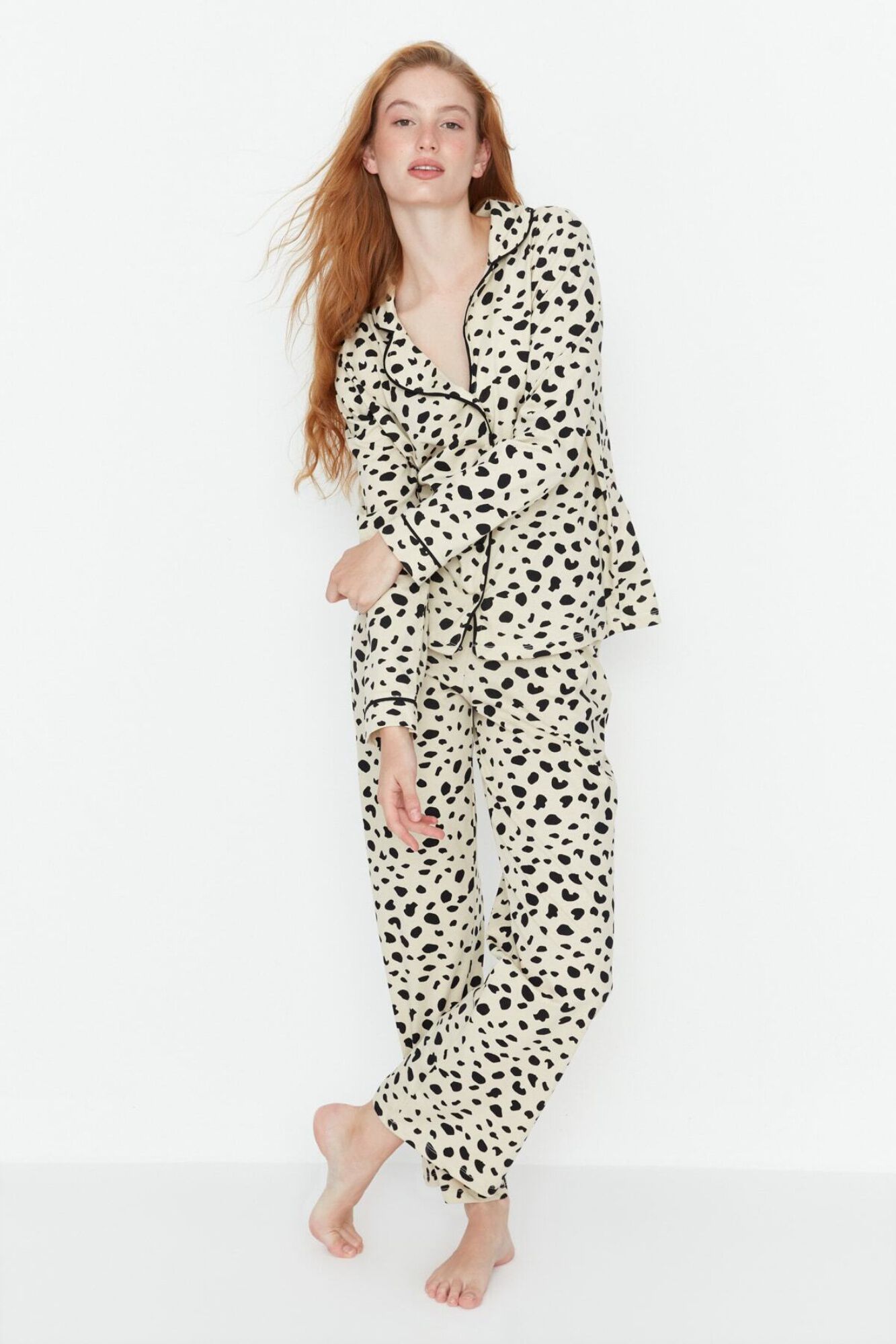 Trendyol Pijama com estampado animal