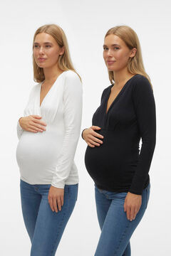 Womensecret Maternity double function top black