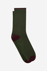 Womensecret Women's long green socks vert