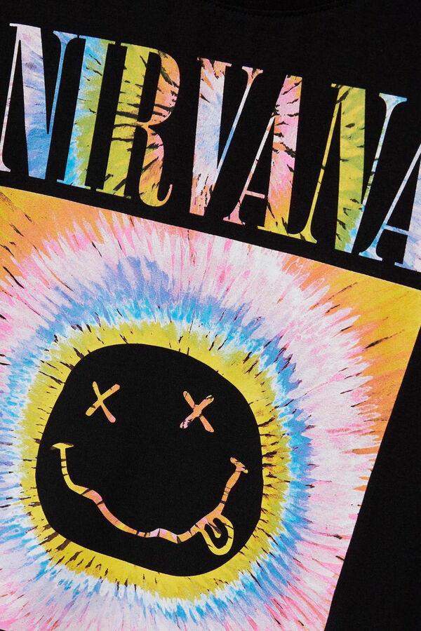 Womensecret T-shirt menina Nirvana preto