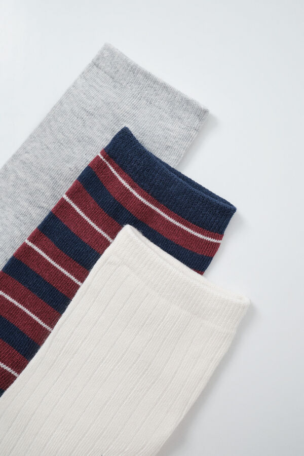 Women'secret Striped short socks 3-pack printed