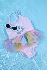 Name it Ba&ntilde;ador unicornio de ni&ntilde;a rosa