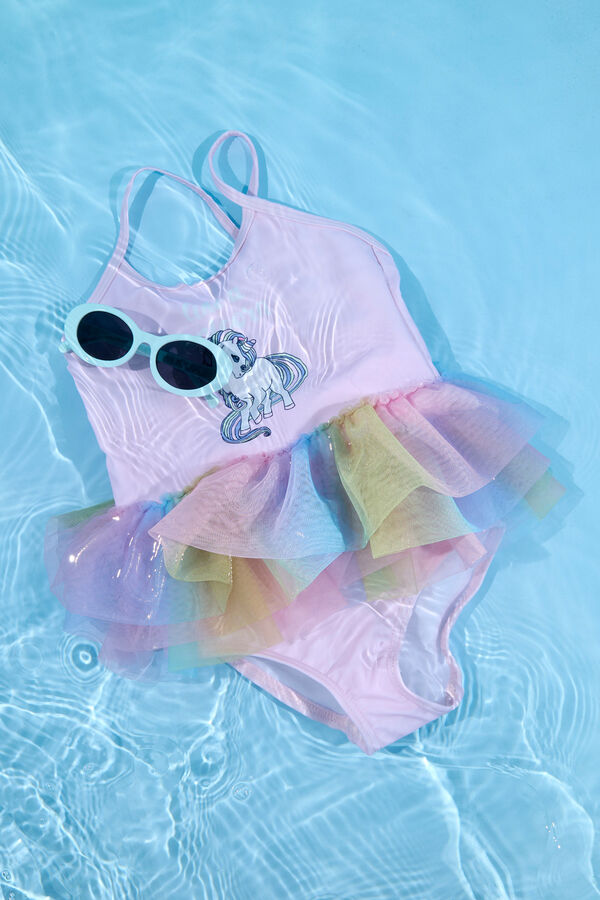 Name it Ba&ntilde;ador unicornio de ni&ntilde;a rosa