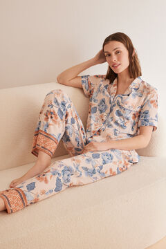 Womensecret Classic orange floral pyjamas printed