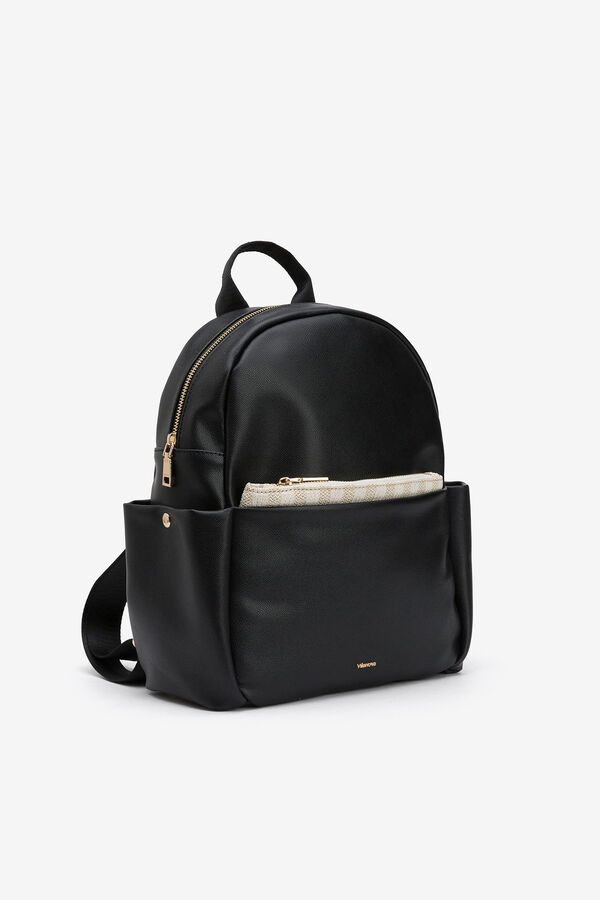 Womensecret Backpack with contrast detachable bag black