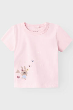 Womensecret T-shirt manga curta bebé menina rosa