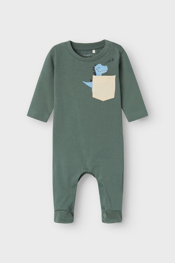 Name it Baby-Jungen-Pyjama Gr&uuml;n