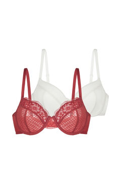 Womensecret Two-piece Sierra non padded wired bra set red