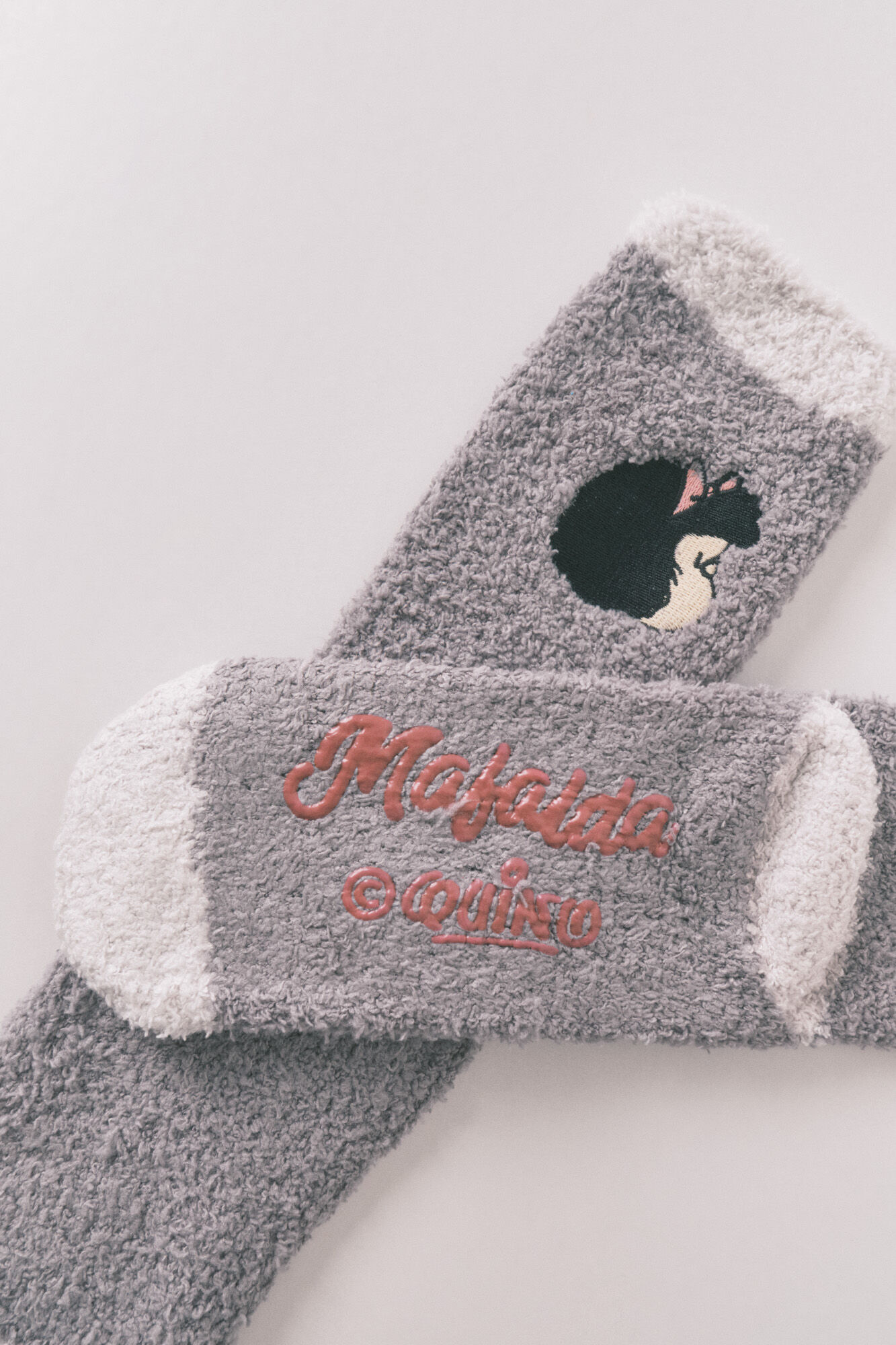 Women'secret Mafalda light grey long socks