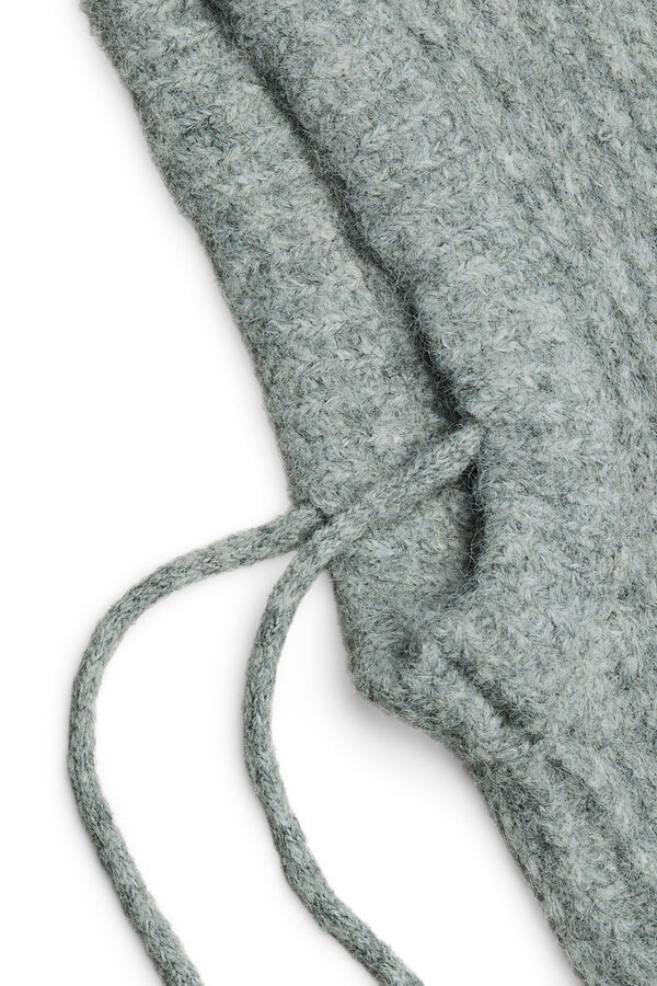 Pieces Balaclava de punto gris