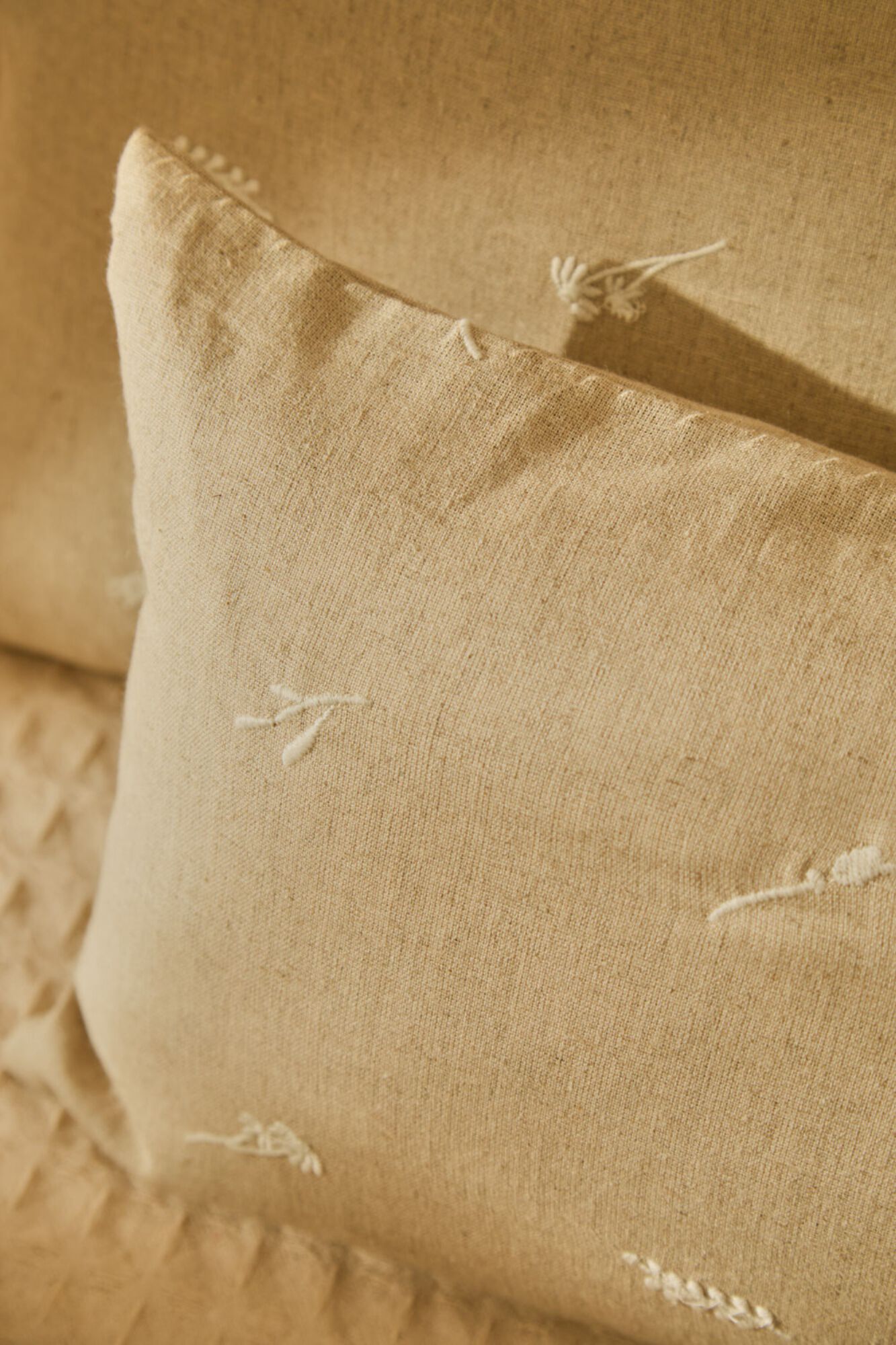 Calma House Funda coj&iacute;n lino lyocell algod&oacute;n 30x60