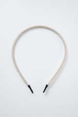 Women'secret Beige glitter hair headband beige