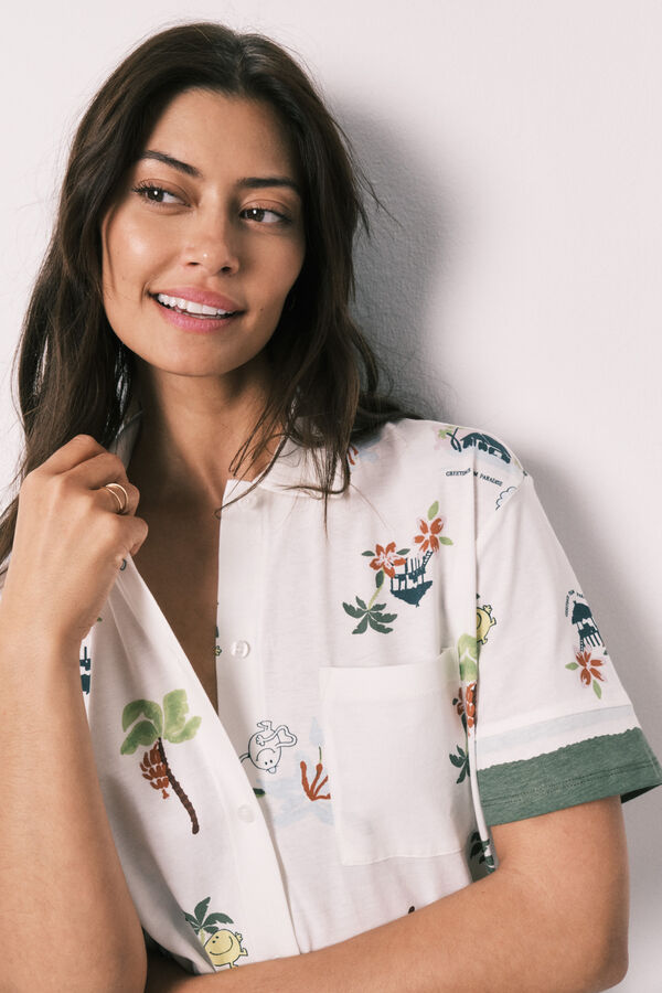 Women'secret Little Miss&trade; short classic pyjamas beige