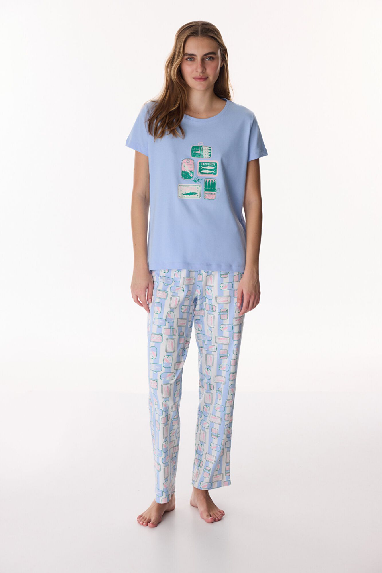 Penti Conjunto de pijama largo sardinas