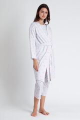 Womensecret DISNEY Dalmatians long-sleeved maternity robe for women Bijela