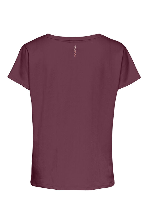 Womensecret Camiseta manga corta deportiva morado/lila