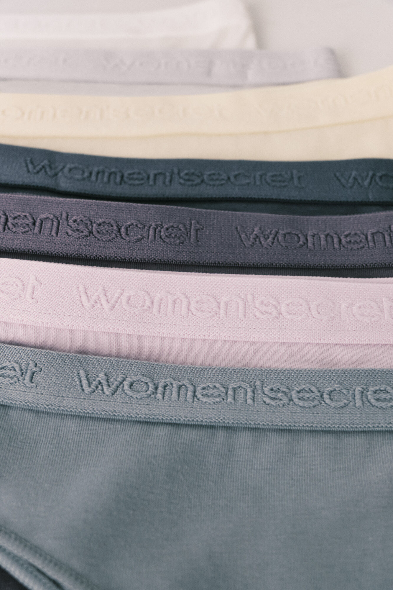 Women'secret Pack 7 cotton soft logo Brazilian panties