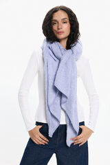 Pieces Bufanda larga asimétrica azul