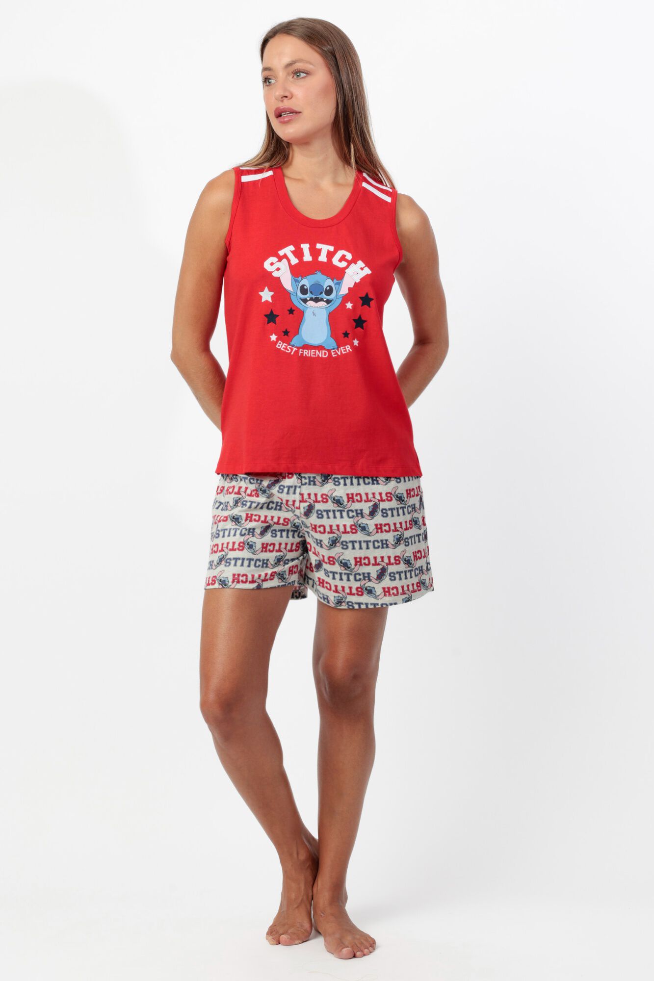 Admas Pijama corto sin mangas Stitch