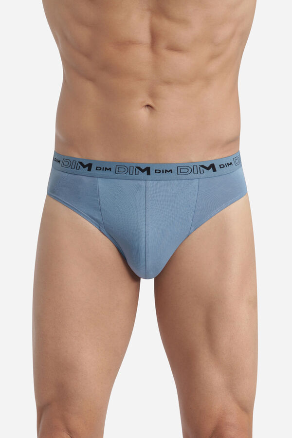 DIM Pack de 3 slips de algod&atilde;o el&aacute;stico org&acirc;nico multicolour