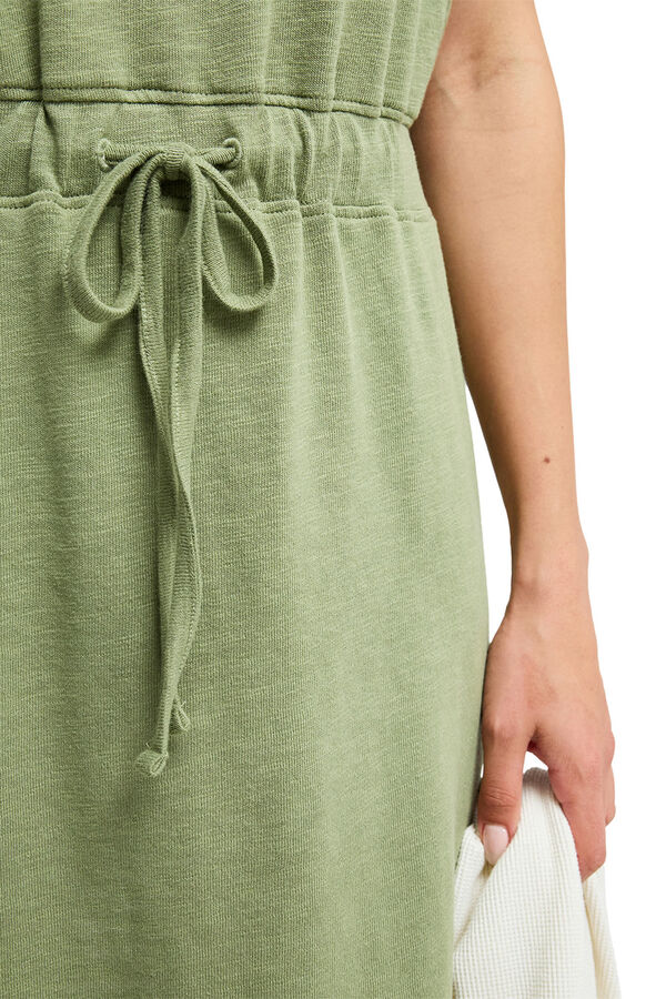 Roxy Tied short T-shirt dress green