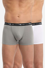DIM Pacote de 2 boxers masculinos de algod&atilde;o el&aacute;stico  estampado
