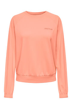 Womensecret Sweatshirt básica decote redondo rosa