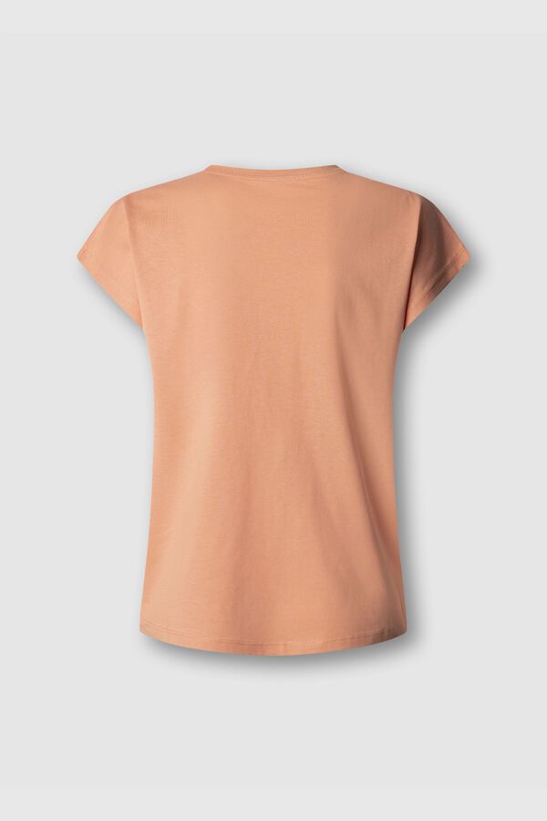 Pepe Jeans Camiseta manga corta cuello redondo coral