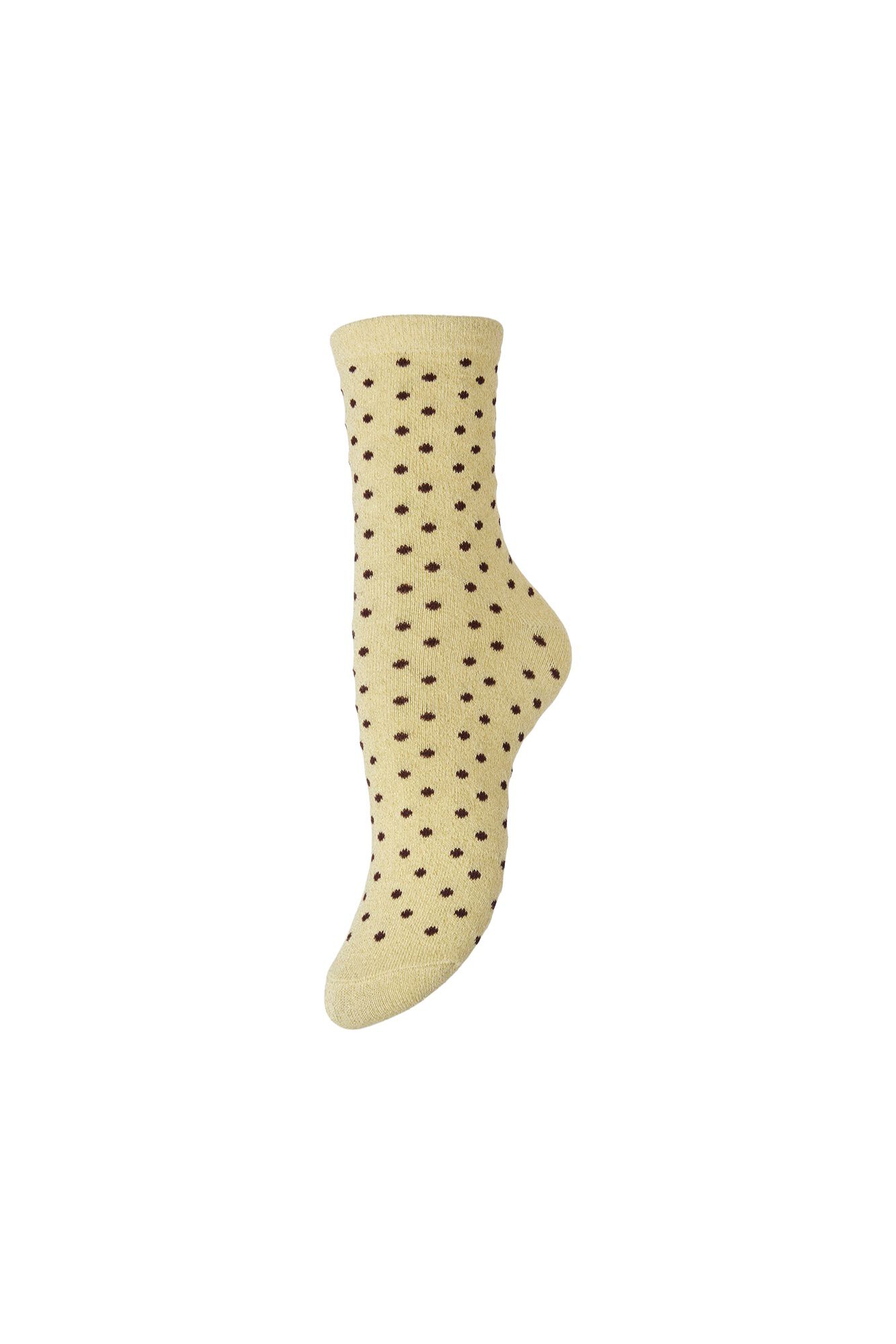 Pieces Lurex print sock