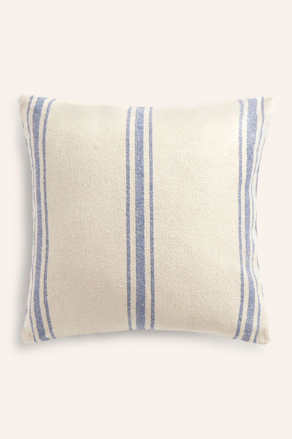 Womensecret Bari cushion cover with blue woven stripe kék