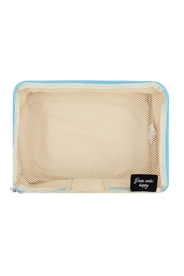 Mr. Wonderful Set 3 bolsas organizadoras estampado