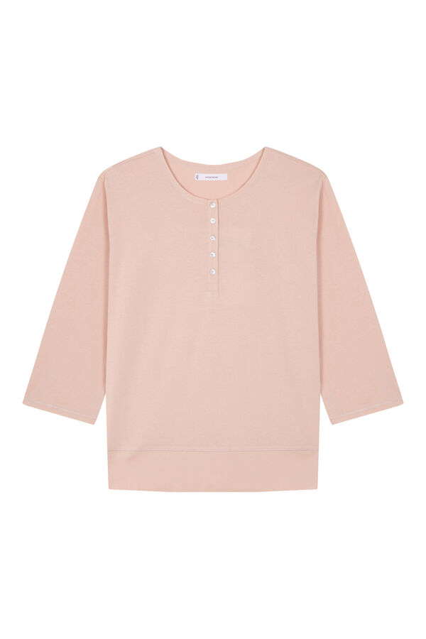 Women'secret 100% cotton orange ¾ sleeve T-shirt  red