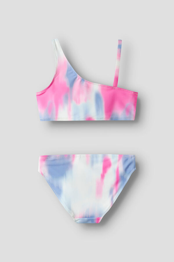 Name it Bikini tie dye asym&eacute;trique pour fille rose