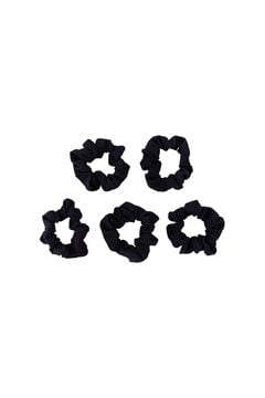 Womensecret Pack de 5 scrunchies black