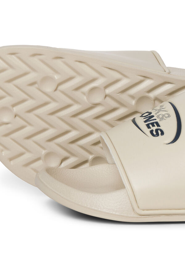 Jack & Jones Retro logo slide sandal grey