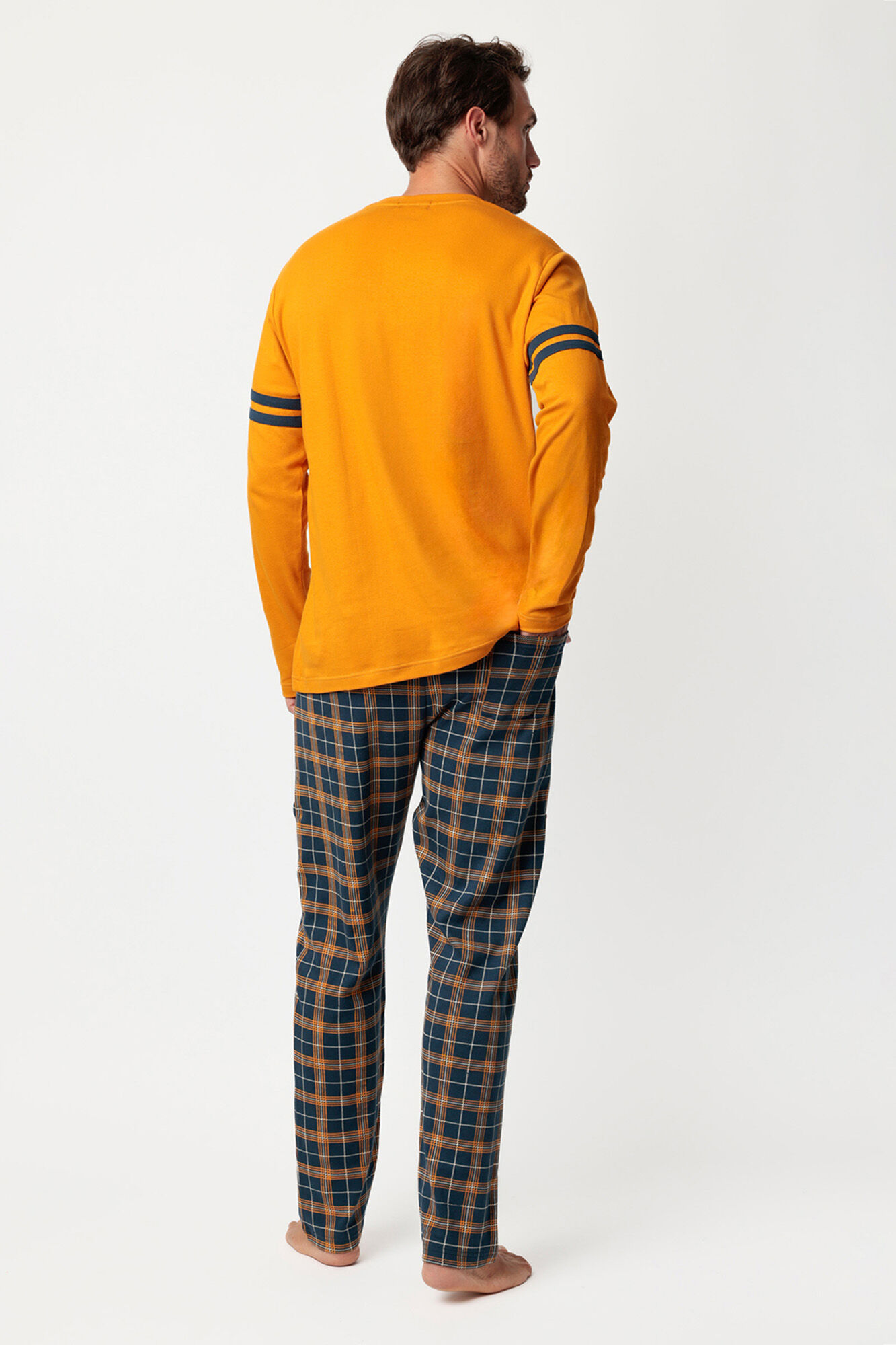 Admas Pijama largo cuadros Paddington para hombre