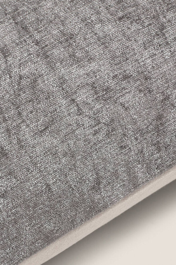 Womensecret Kissenbezug Baumwollsamt 45 x 45 cm. Grau