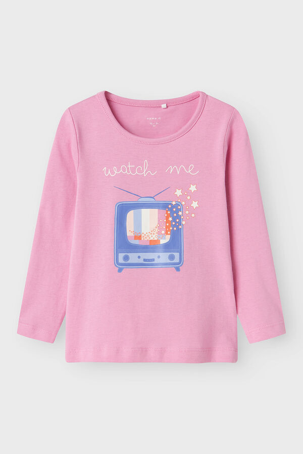 Name it Girl's TV long sleeve t-shirt Rosa