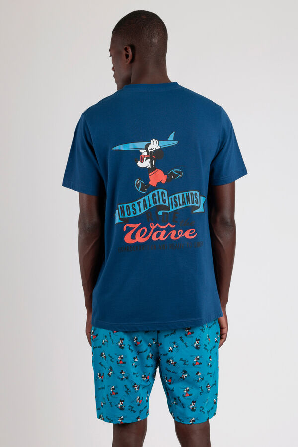 Admas Disney ride the wave short pajamas blue