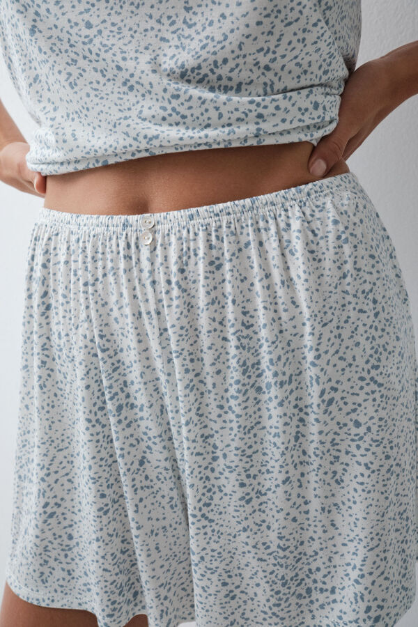Women'secret Animal print short pyjamas blue