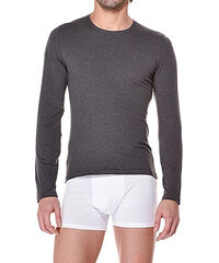 Cotonella T-shirt t&eacute;rmica de homem gola redonda manga comprida