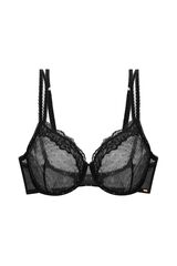 Dorina Oriigins shimmer dot mesh non padded full coverage bra Crna