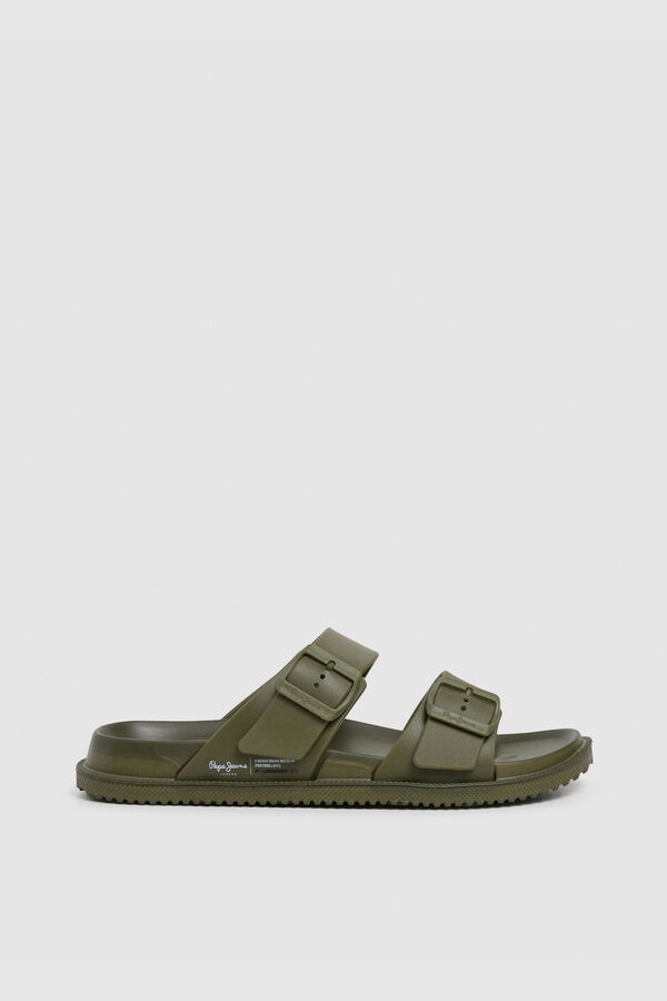 Pepe Jeans Military double strap sandal printed
