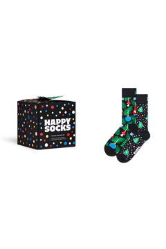 Womensecret Pack de 2 calcetines unisex Holiday Tree Gift Set negro