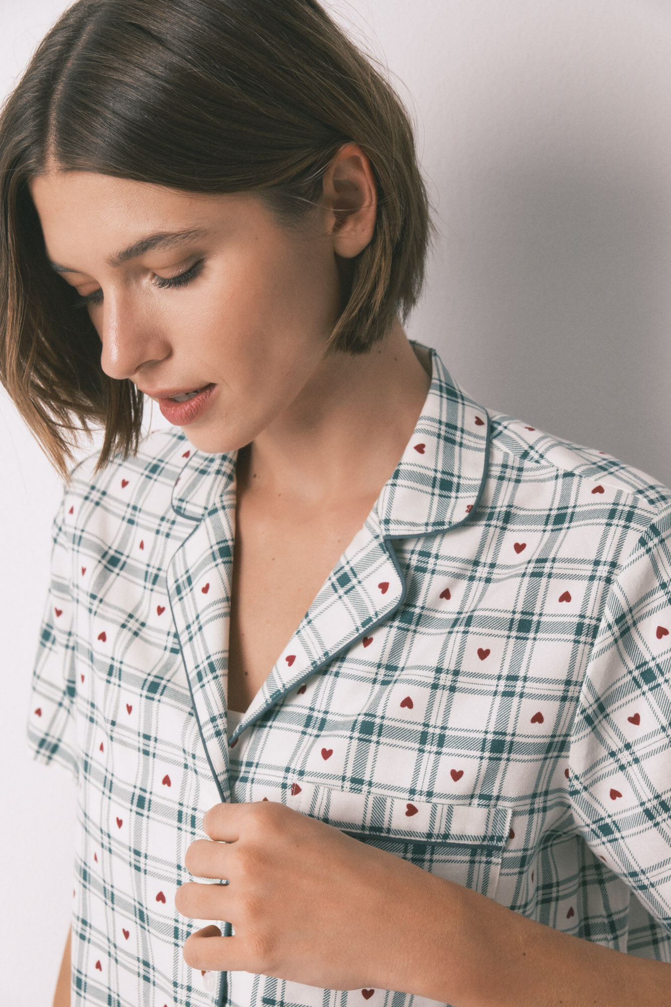 Women'secret Checked cotton classic pyjamas