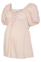 Womensecret Short puffed sleeve maternity and nursing top  pink