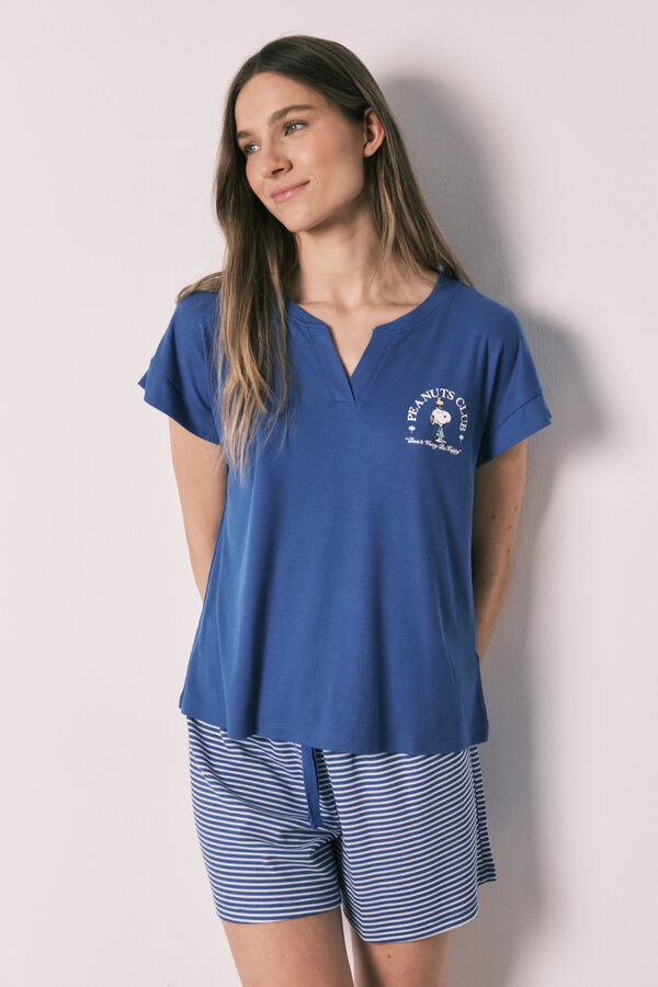Women'secret Blue short pyjamas SNOOPY blue