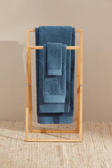 Womensecret Gästehandtuch ägyptische Frottee-Baumwolle 30 x 50 cm. Blau