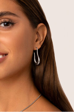 Womensecret Organic Abba steel earrings gris