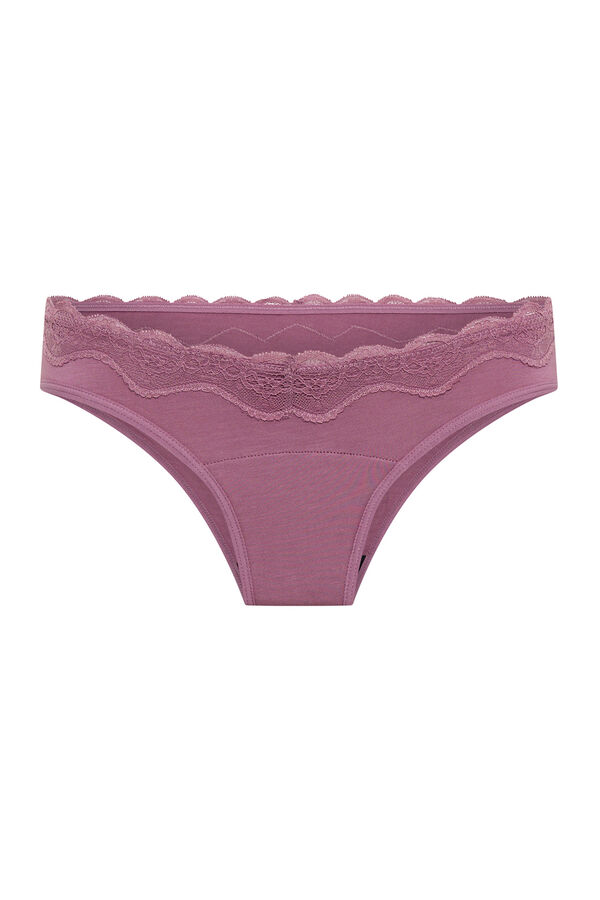 Modibodi Calcinha Menstrual Brasileira Renda Leve rosa